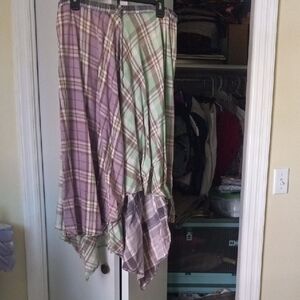 Ralph Lauren Purple and Green Plaid Skirt